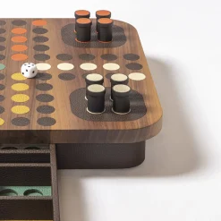 Delos Wood Ludo Game Set