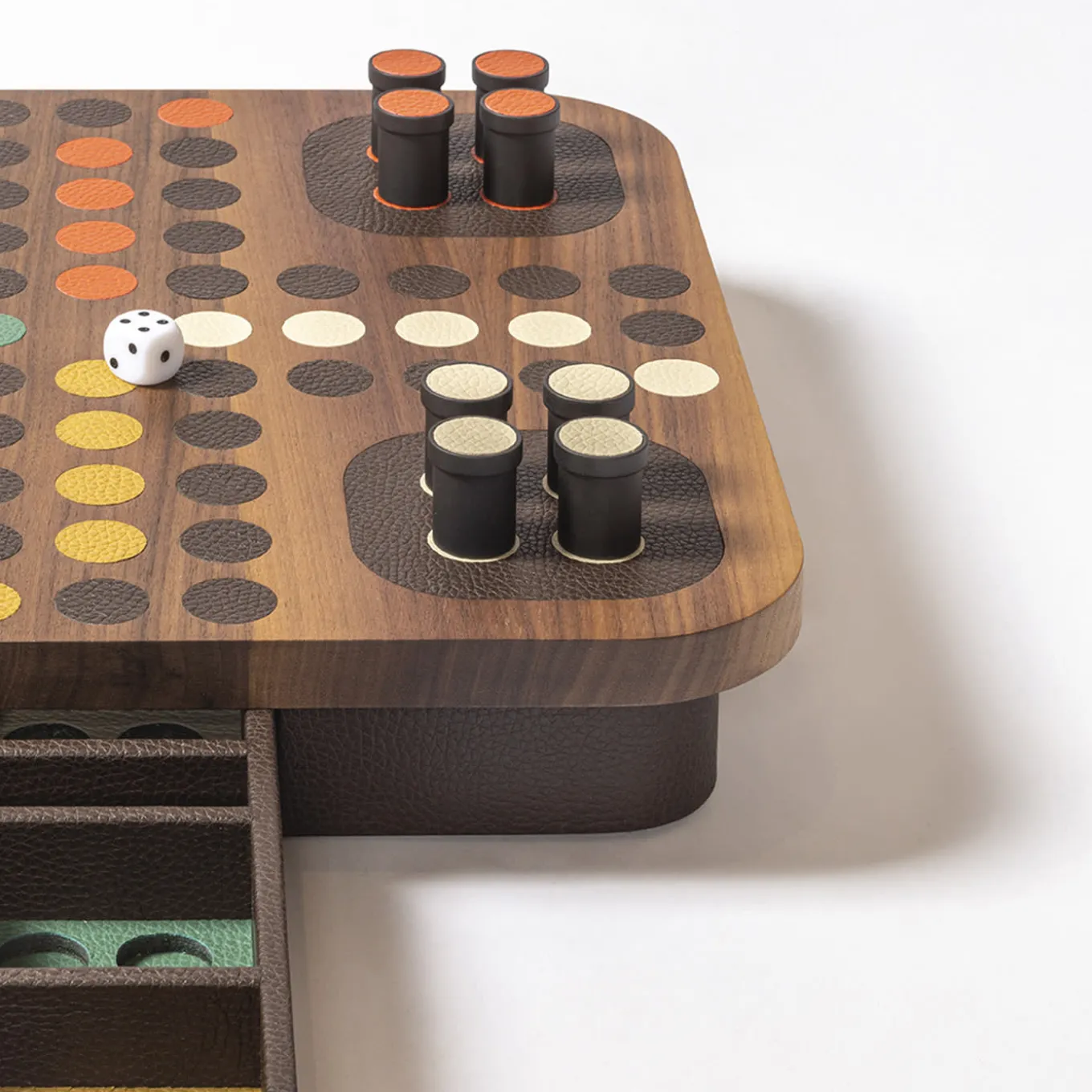 Delos Wood Ludo Game Set