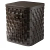 Demetra Brown Square Tall Basket with lid