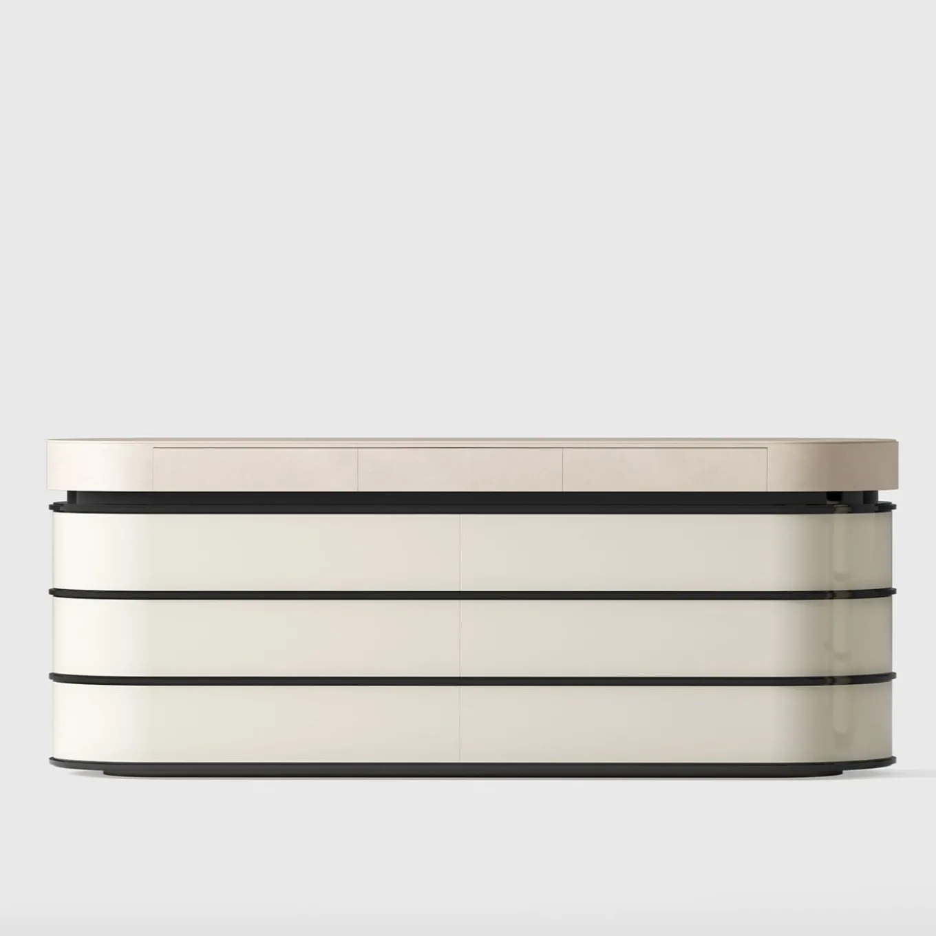 Derry Leather and wood dresser