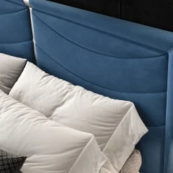 Deseo Blue Double Bed