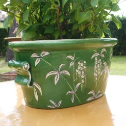 Devonshire Oval Green Cachepot