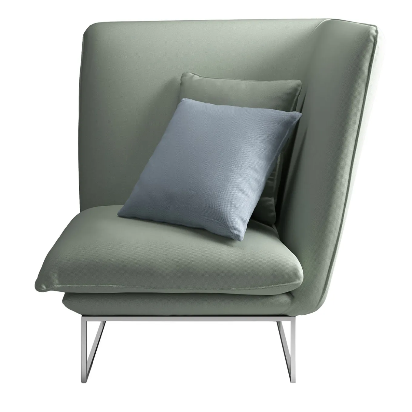 Diade Right-Angle Green Armchair
