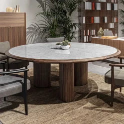 Diamante Table with Carrara Marble Top