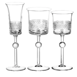 Diamond Set of 2 Champagne Goblets by Claire Le Sage