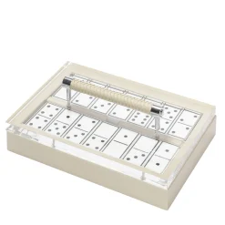 Diana Leather Domino Game Set