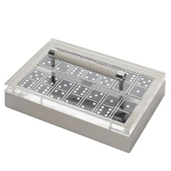 Diana Leather Domino Game Set