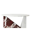 Dieus Coffee Table in Gold Calacatta and Red Levanto Marbles by Sissy Daniele