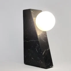 Dieus S Wireless Black Marquina Table Lamp