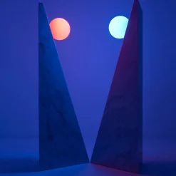 Dieus White Extra Large Floor Lamp by Sissy Daniele