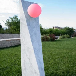 Dieus White Extra Large Floor Lamp by Sissy Daniele