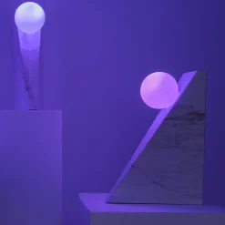 Dieus White Large Table Lamp by Sissy Daniele