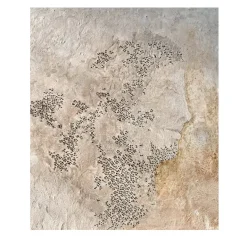 Dike Beige Textured Resin Painting