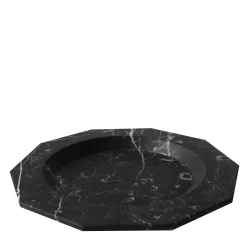 Dinner Plate in black Marquina marble
