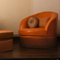 Dione Large Red Leather Armchair