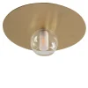 Dishy Circular Gold Finish Brass Ceiling Lamp