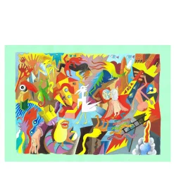 Disordinati Impeccabili - Tempera Painting on Colored Paper