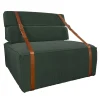 Docker English Green Velvet Armchair