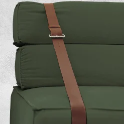 Docker English Green Velvet Armchair