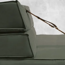 Docker English Green Velvet Armchair