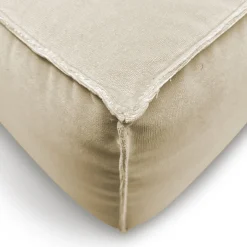 Docker White Cream Velvet Sofa