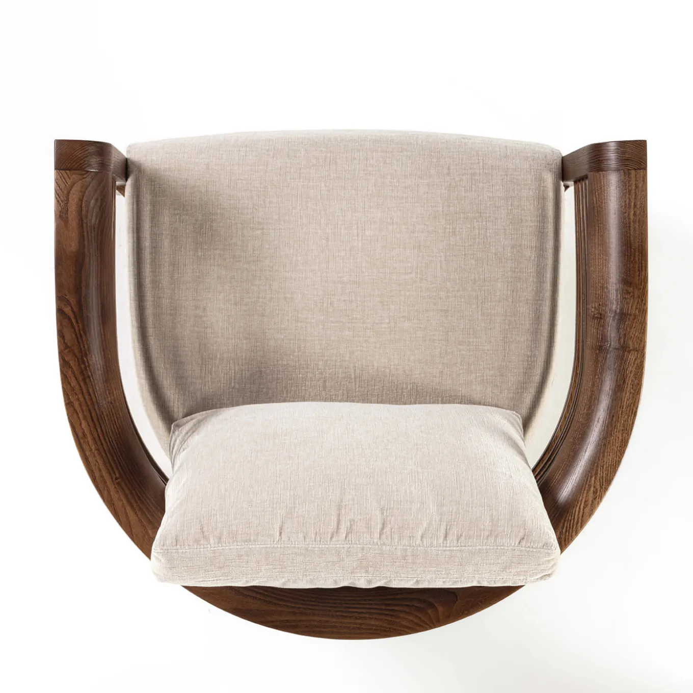 Dolfin Beige Fabric and Ash Loungechair