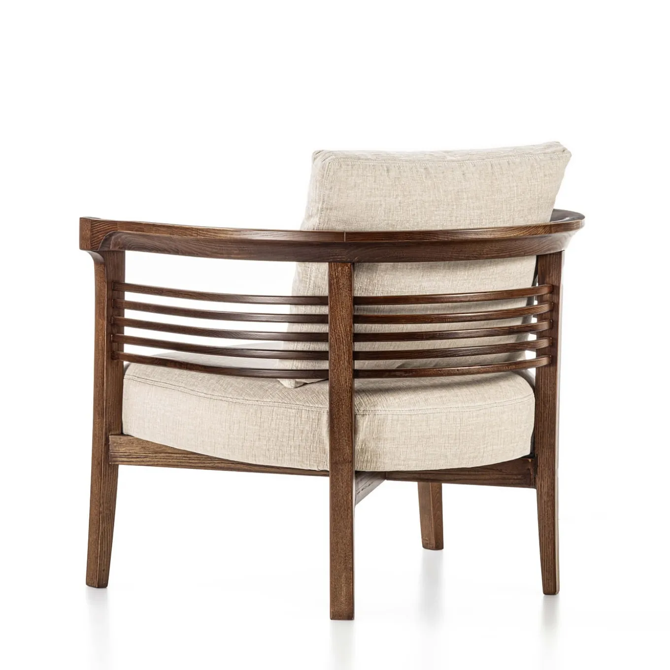 Dolfin Beige Fabric and Ash Loungechair