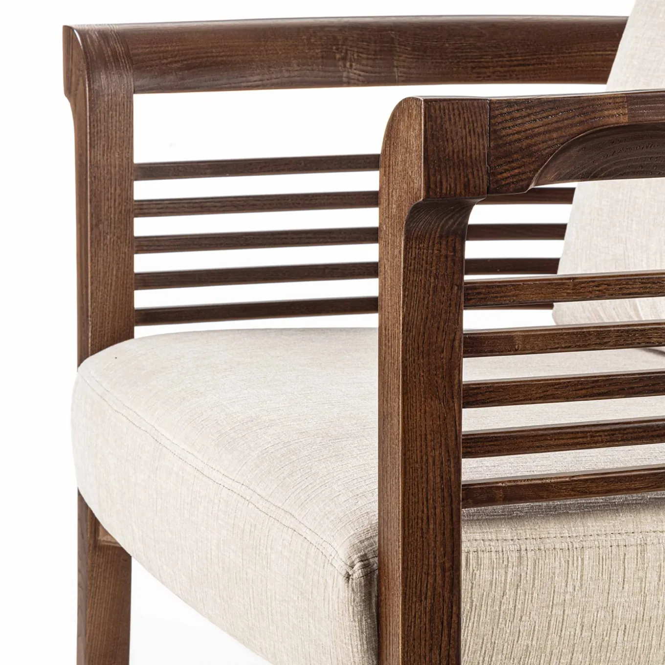 Dolfin Beige Fabric and Ash Loungechair