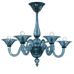 Dolfin Blue 5-Light Chandelier