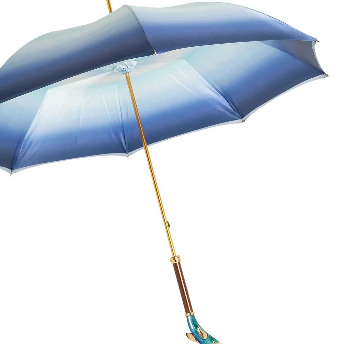 Dolphin With Brass Handle Umbrella