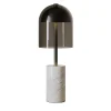 Doma Dark Burnished Brass And Smoke Gray Glass Table Lamp