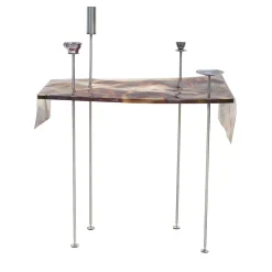 Domenica Multicolor Steel Breakfast Console
