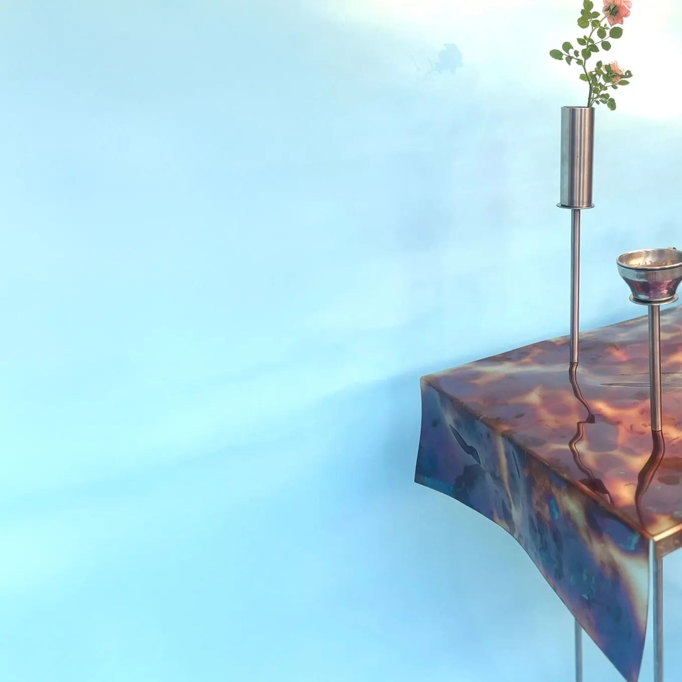 Domenica Multicolor Steel Breakfast Console