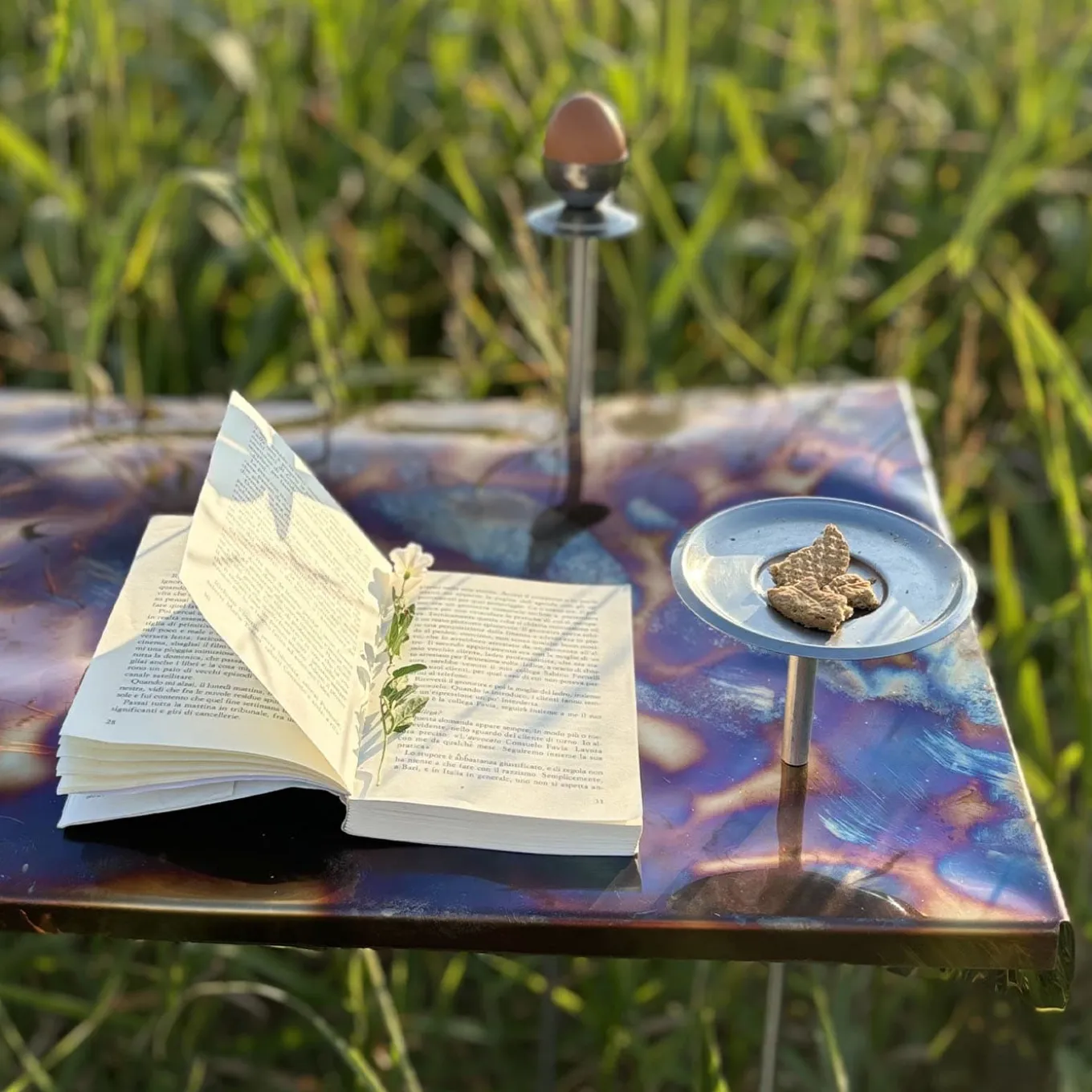 Domenica Multicolor Steel Breakfast Console