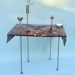 Domenica Multicolor Steel Breakfast Console