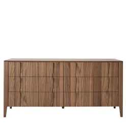 Domino 6-Drawer Canaletto Walnut Chest Of Drawers