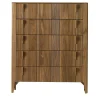 Domino 5-Drawer Canaletto Walnut Chest of Drawers