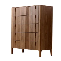 Domino 5-Drawer Canaletto Walnut Chest of Drawers
