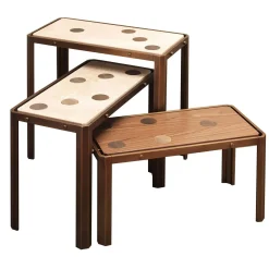 Domino Set of 3 Nesting Tables by Ciarmoli Queda Studio