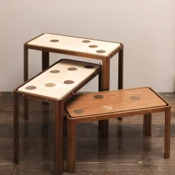 Domino Set of 3 Nesting Tables by Ciarmoli Queda Studio