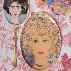 DONNE FIORITE Set of 2 Polina Oval Tray