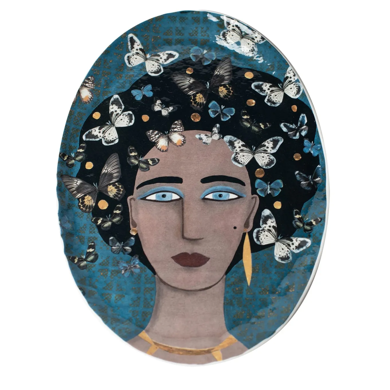 DONNE FIORITE Shamsi Oval Tray