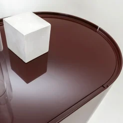 6-Door Medium Glossy Red-Lacquered Cabinet