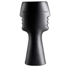 Doppiapresenza High Black Vase