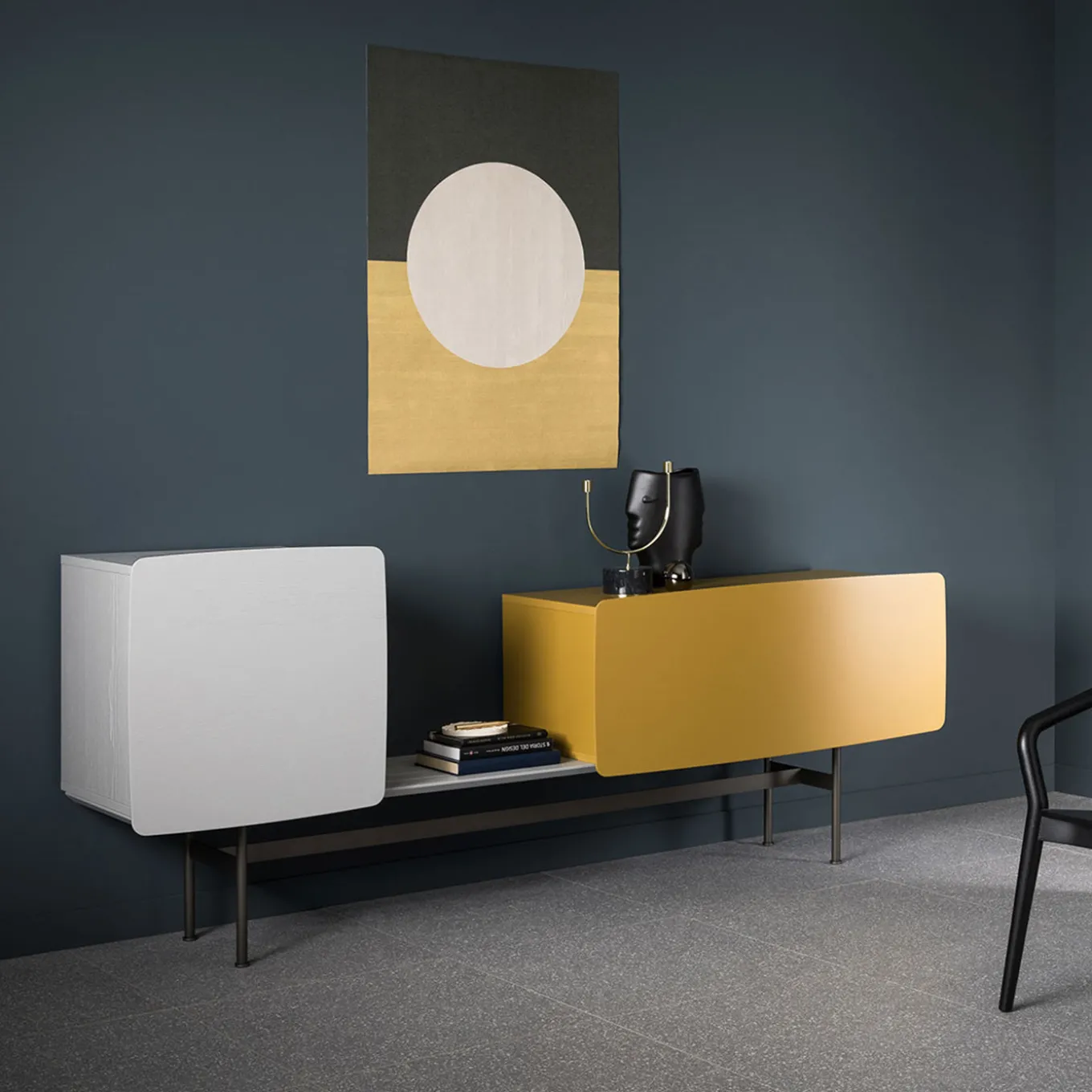 Doppiapresenza Small Black Vase