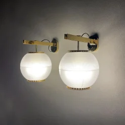 Doppio Vetro Brass Sconce by Ignazio Gardella