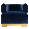 Dorado Prussian Blue Armchair