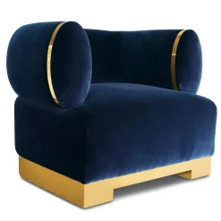 Dorado Prussian Blue Armchair