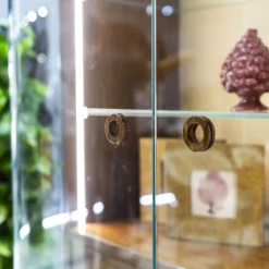 Dorian 2-Door Walnut & Vanilla Cabinet