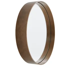 Dorian Gray Round Coppery Mirror